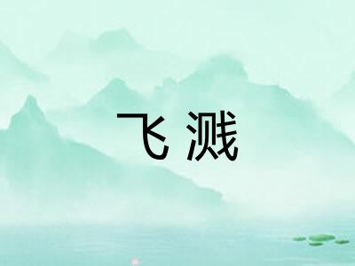 飞溅