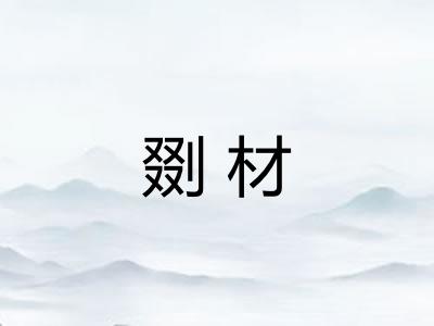 剟材