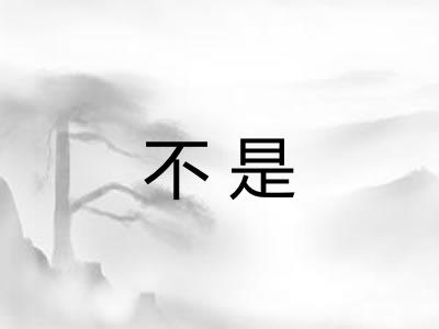 不是