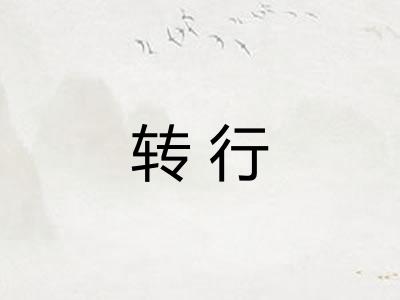 转行