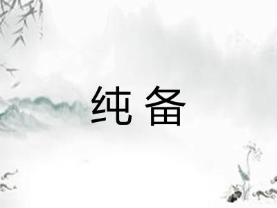 纯备