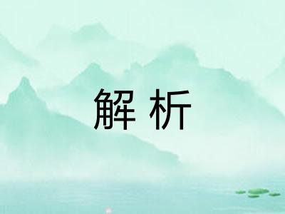 解析