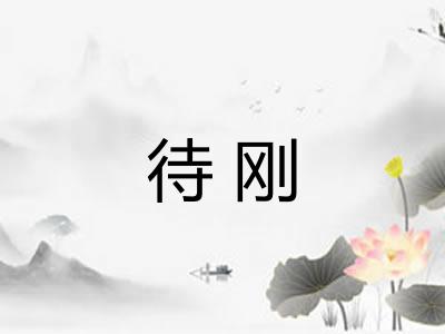 待刚