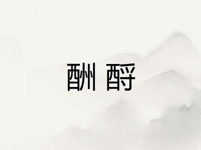 酬酹