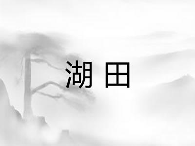 湖田