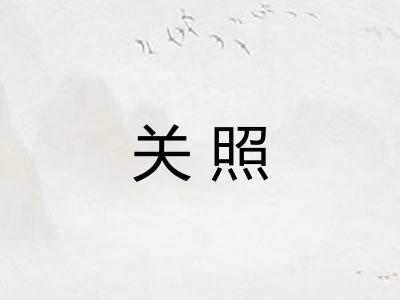 关照
