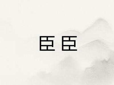 臣臣