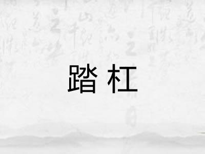 踏杠