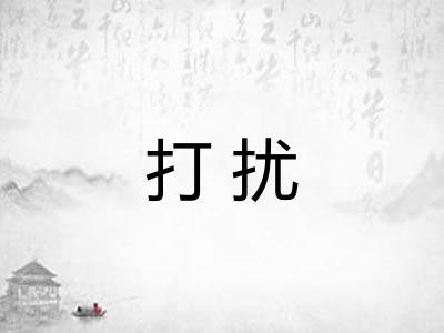 打扰