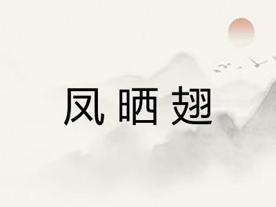 凤晒翅