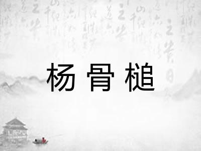 杨骨槌