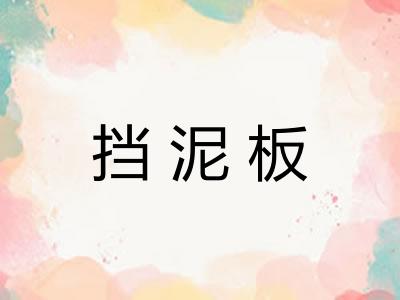 挡泥板