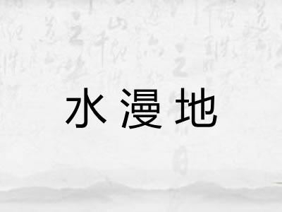 水漫地