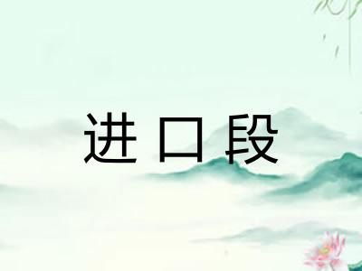 进口段