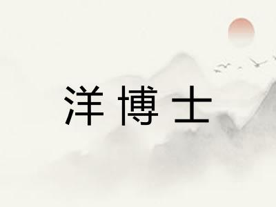 洋博士