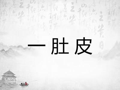一肚皮