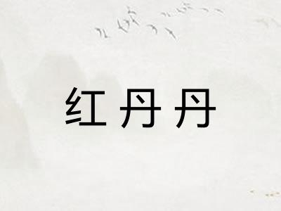 红丹丹
