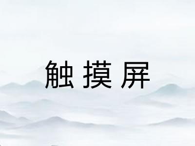 触摸屏