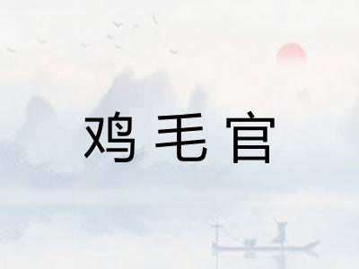 鸡毛官