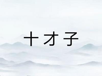 十才子