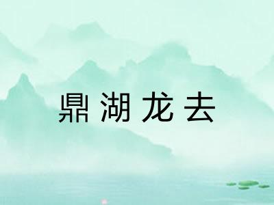 鼎湖龙去