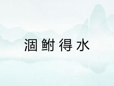 涸鲋得水