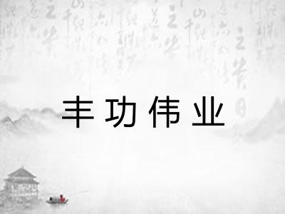 丰功伟业