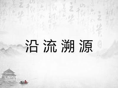 沿流溯源