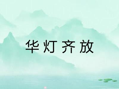 华灯齐放