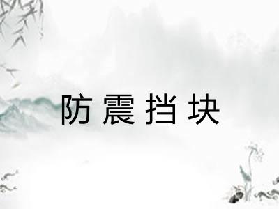 防震挡块
