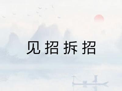 见招拆招