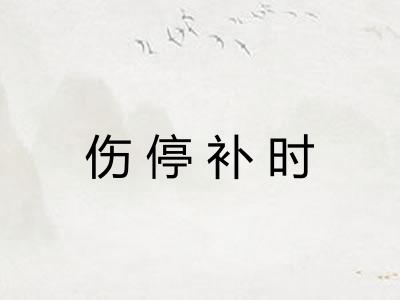 伤停补时