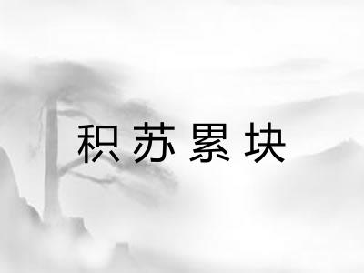 积苏累块