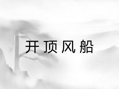 开顶风船