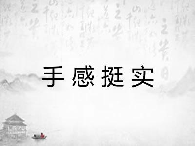 手感挺实