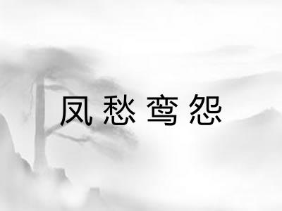 凤愁鸾怨