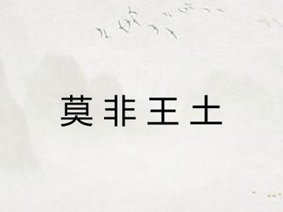 莫非王土