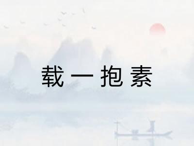 载一抱素