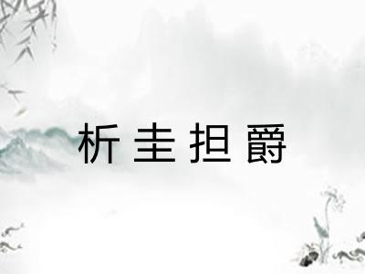 析圭担爵