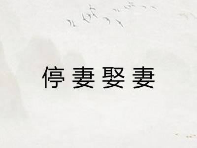 停妻娶妻