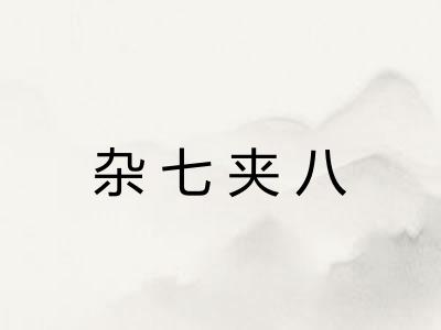 杂七夹八