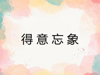 得意忘象